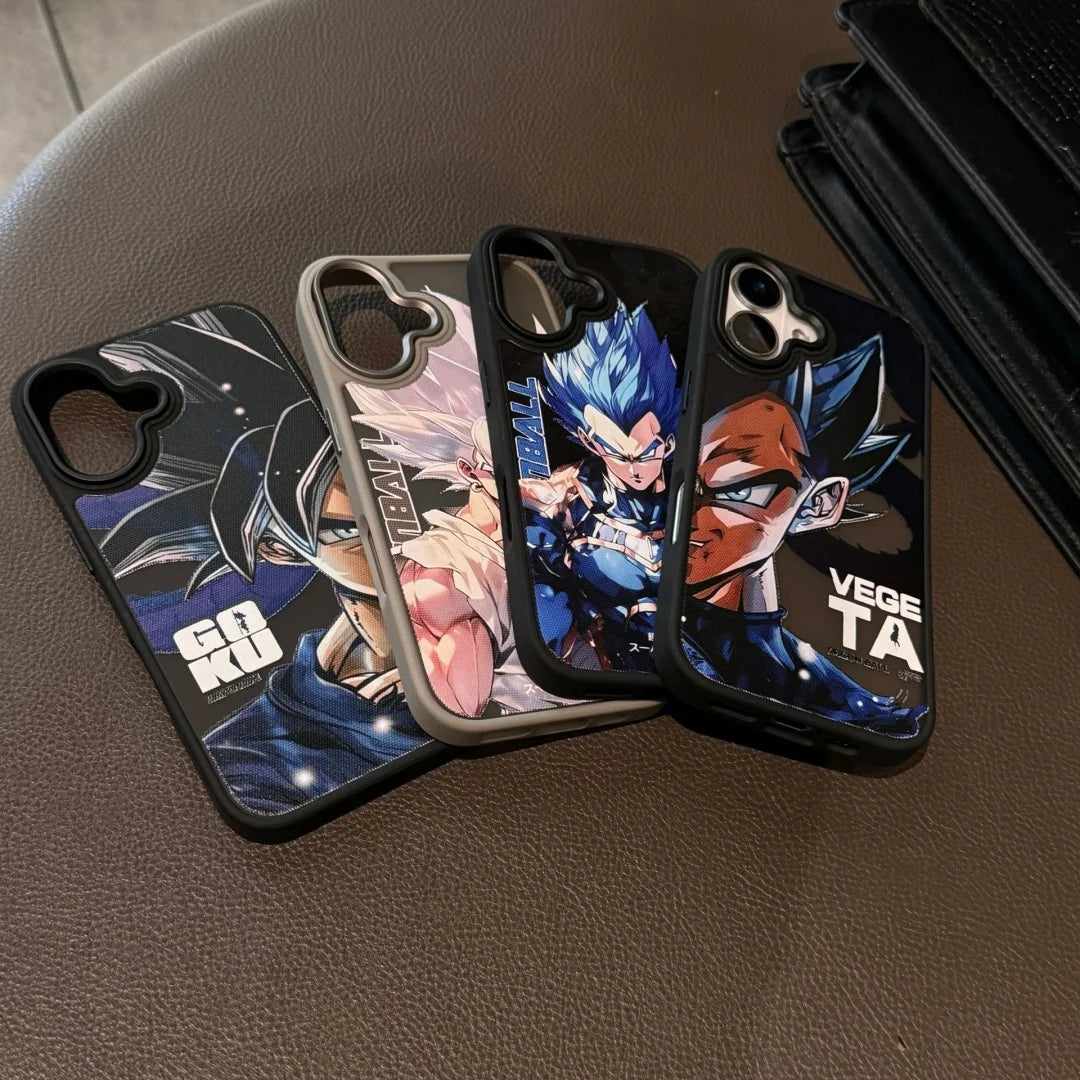 3D Dragon Ball Son Goku Vegeta Phone Case For iPhone