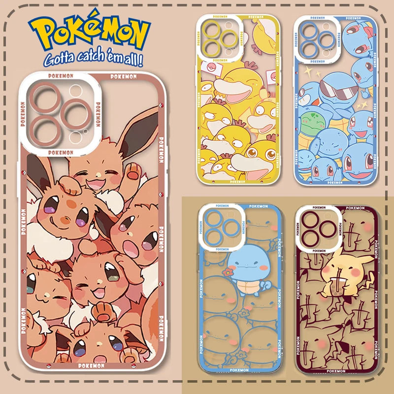 Lovely Cartoon Pokemon Phone Case For iPhone