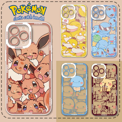 Lovely Cartoon Pokemon Phone Case For iPhone