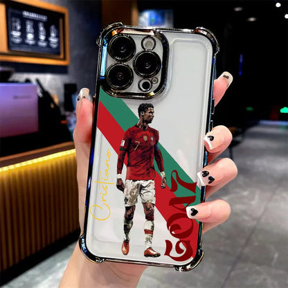 Famous Football Players CR7 Plating Phone Case For iPhone