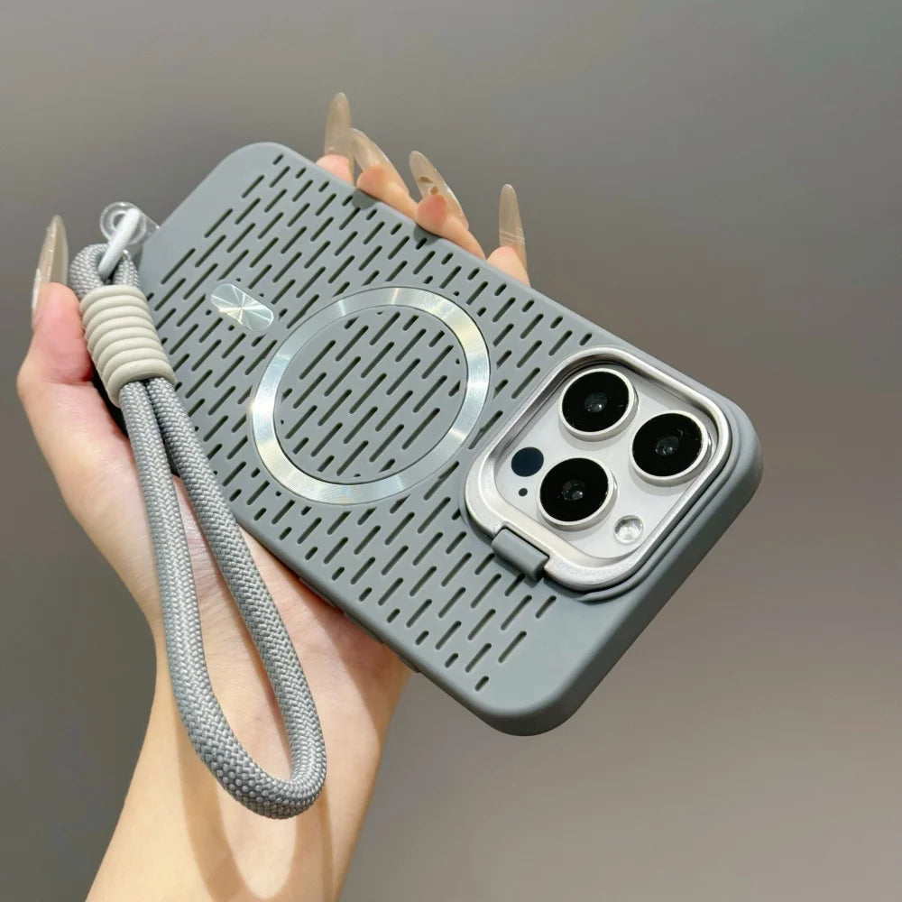 Lens mount For magsafe Wrist Strap Lanyard Phone Case For iPhone