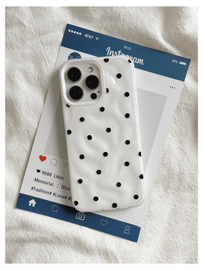 Love Polka Dot Folds Texture Phone Case