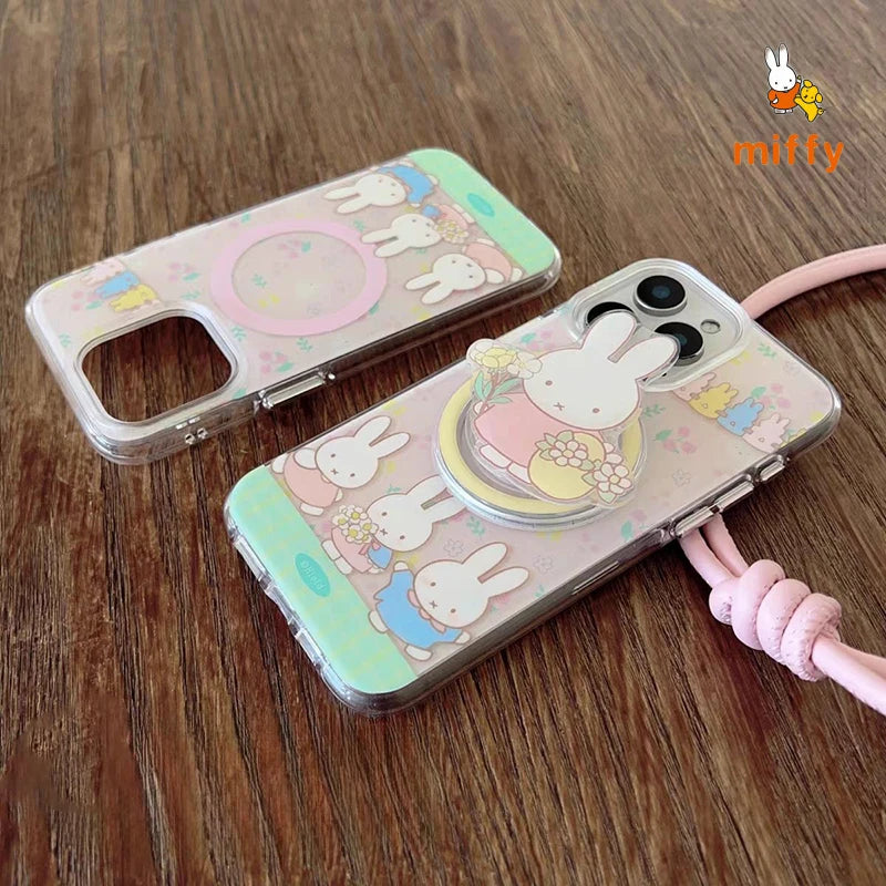 Phone Shell Miffy Cute Three Rabbits Series Suitable For iPhone