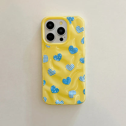 Lovely Heart Love Cute Folds Texture Phone Case