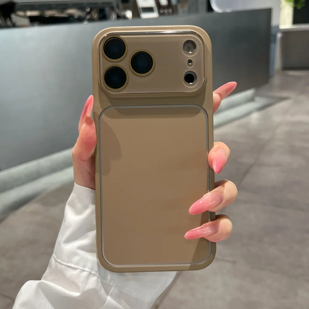 Fashion Candy Color Large Window Matte Case  For iPhone