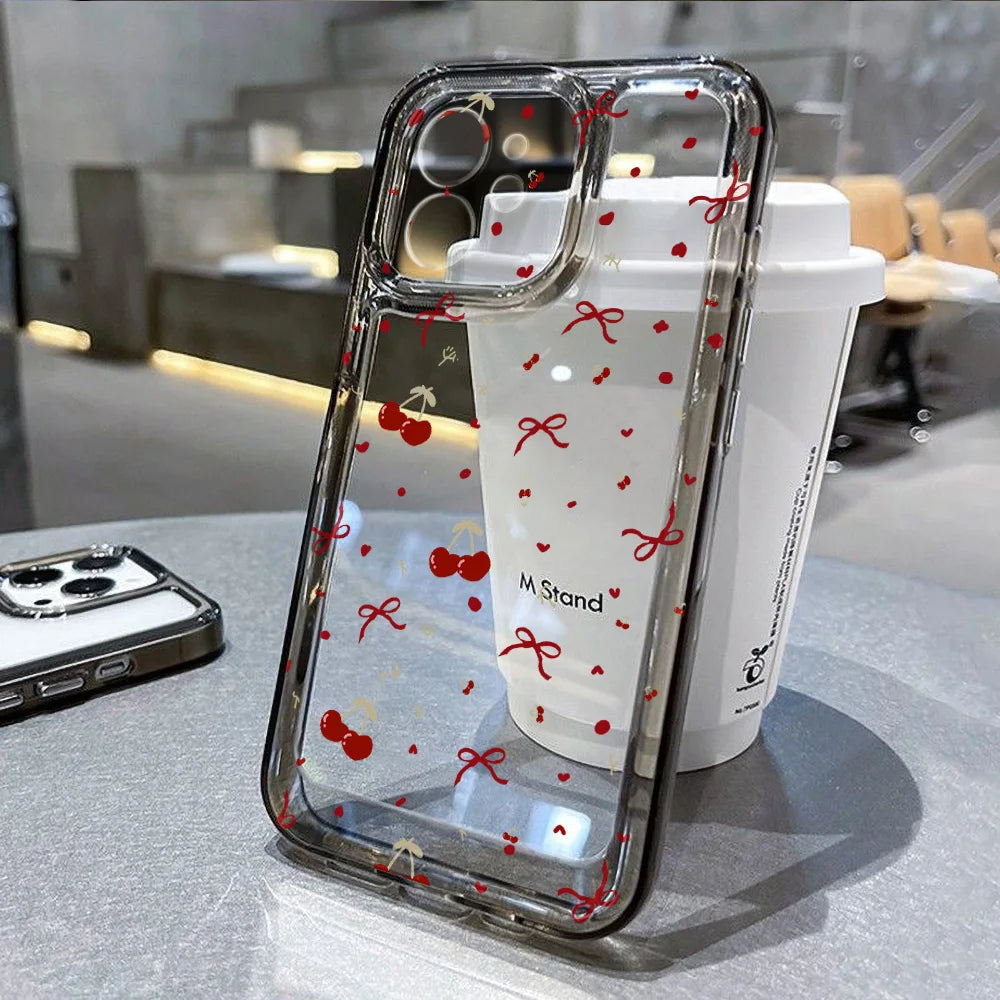 Cute Bow Cherry Phone Case