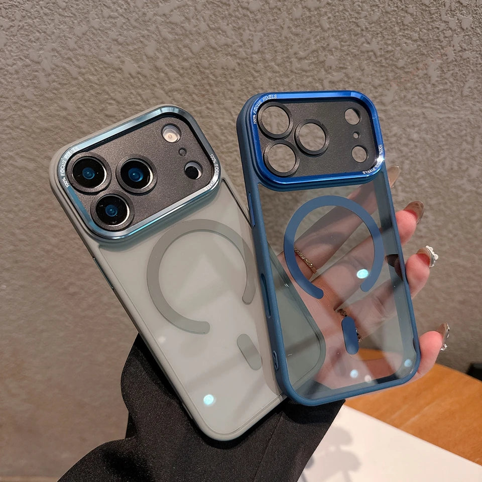 Clear Magnetic Phone Case For iPhone