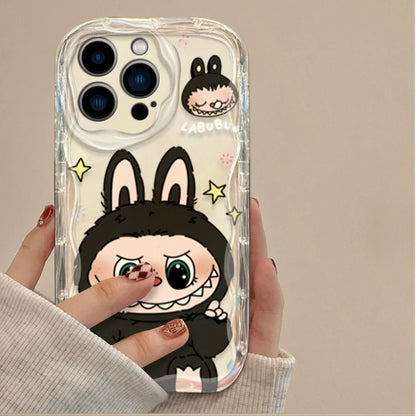 Funny Cute Labubu 3D Clear Phone Case