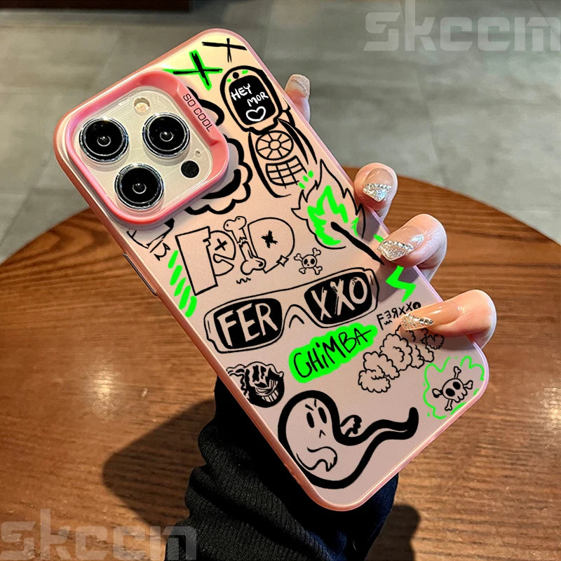 Street Classic Graffiti Print Phone Case For iPhone