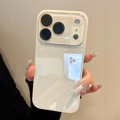 Tempered Glass Candy Color Hard Case For iPhone
