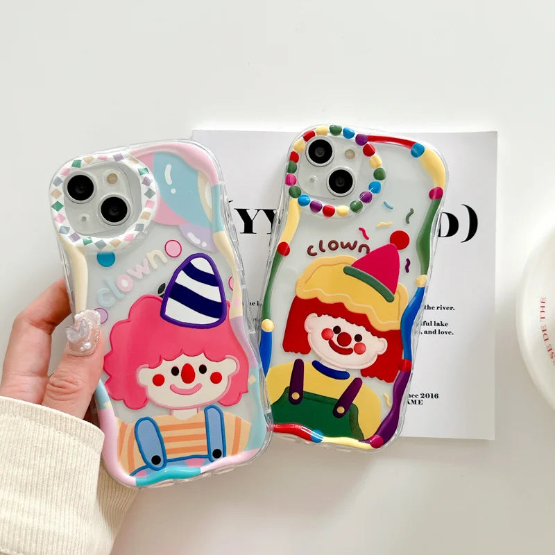 Flowet Cartoon Soft TPU Cover Funda Coque Case For IPhone Case