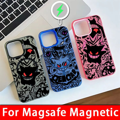 Luxury Gengar Pokemons Magsafe Magnetic Case For iPhone