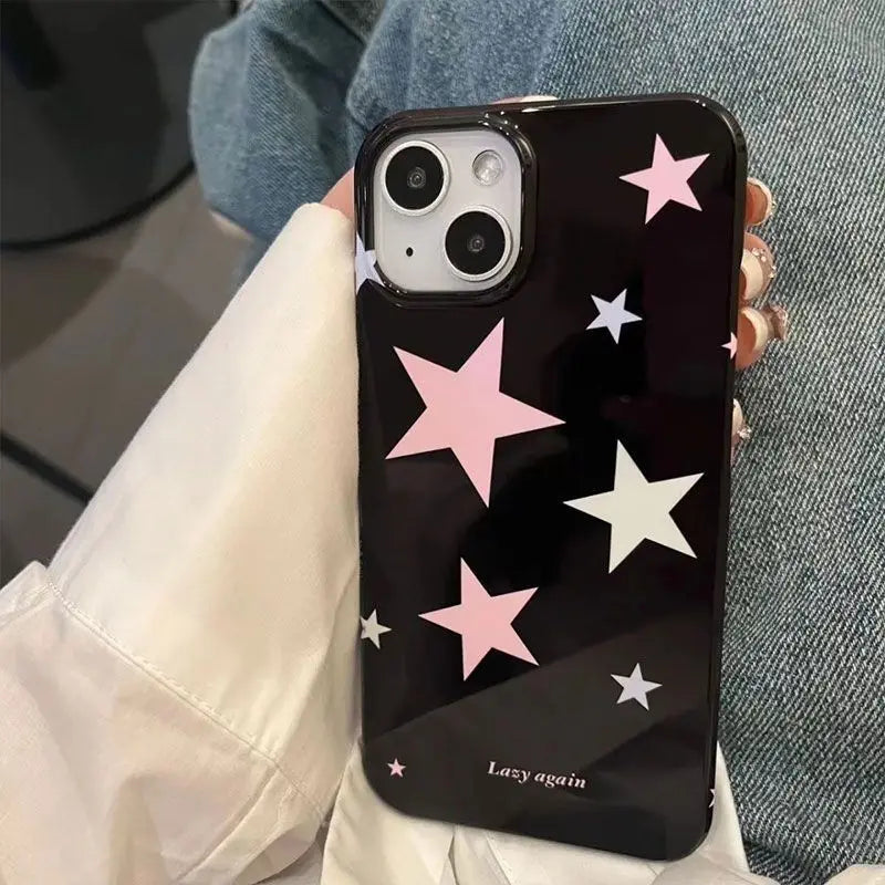 New Colorful Stars Minimalism Cute Personality Phone Case