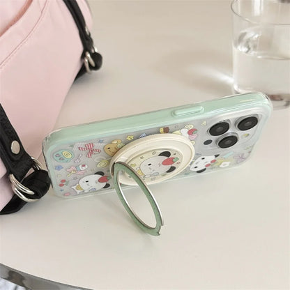 Kawaii Cartoon Panda Magnetic Phone Case
