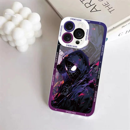 Marvel Black Spider Man Super Cool Phone Case For iPhone