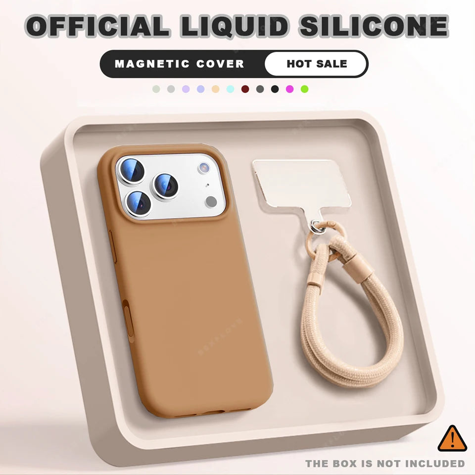Wrist Strap Magnetic Phone Case For iPhone
