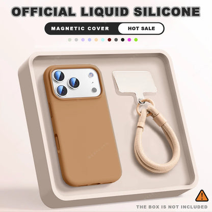 Wrist Strap Magnetic Phone Case For iPhone