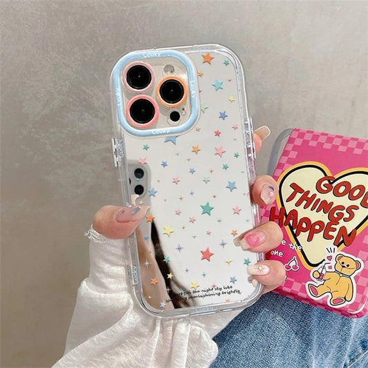 Cute Colorful Stars Mirror Phone Case