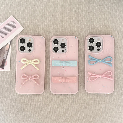 Sweet & Cute Pink Cover with Bow Decorations Lovely Girly Styles Phone Case