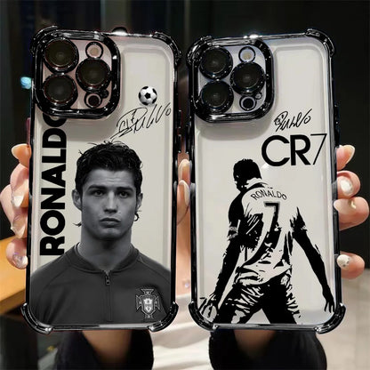 Famous Football Players CR7 Plating Phone Case For iPhone
