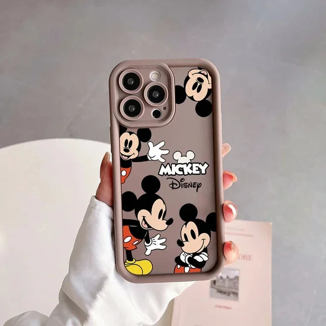 Disney Mickey Minnie Mouse Cute Silicone Phone Case For iPhone