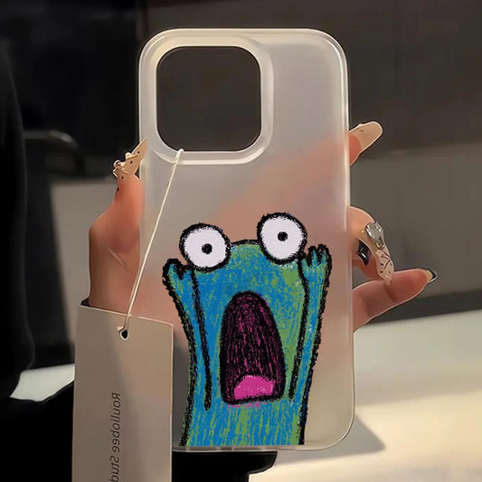 Cute Cartoon Frog Phone Case For iPhone