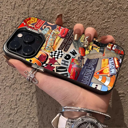 Lightning McQueen 95 Cars Plating Phone Case  For iPhone