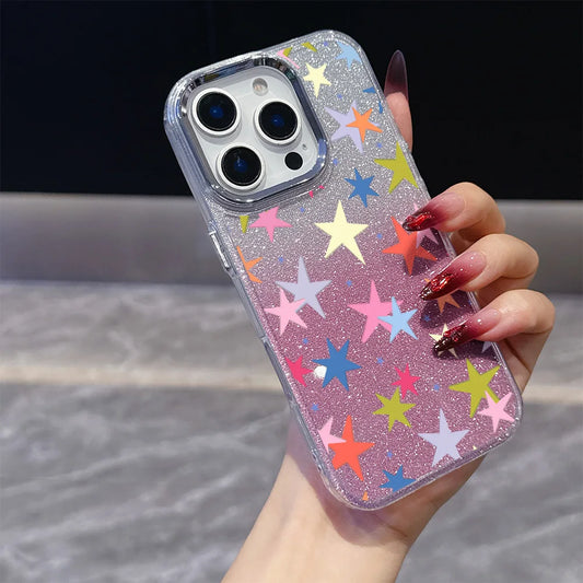 Colorful Stars Phone Case For iPhone