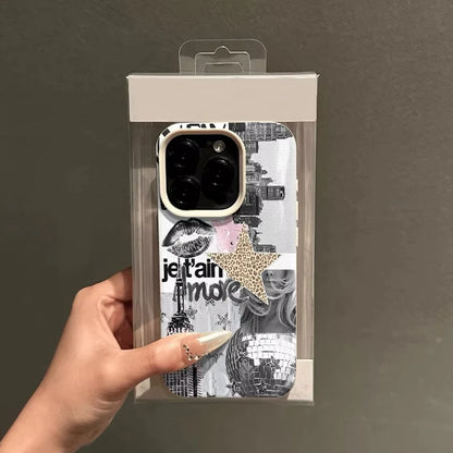 Stylish Eiffel Tower Pattern Phone Case For iPhone