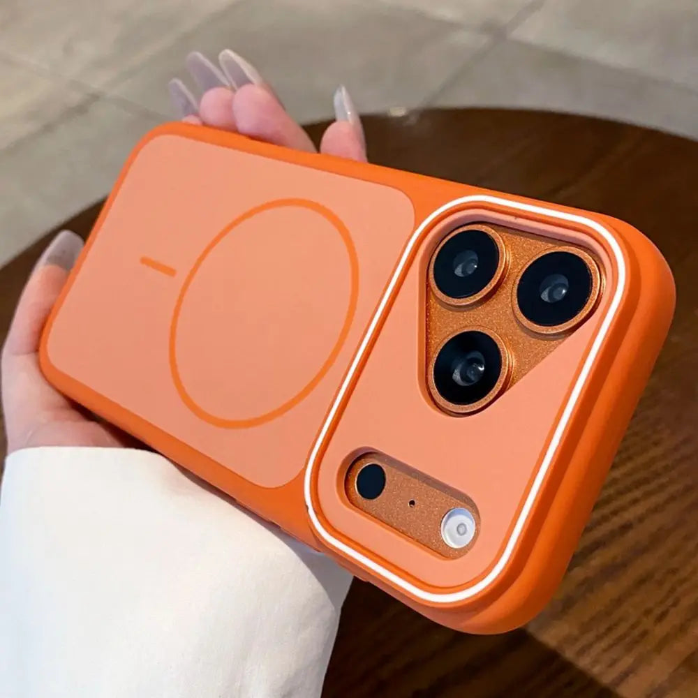 Matte For Magsafe Double Color Contrast Case  For iPhone