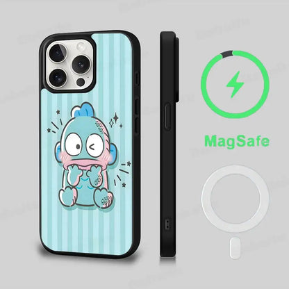 Cute Cartoon Hangyodon Phone Case Magnetic Case For iPhone