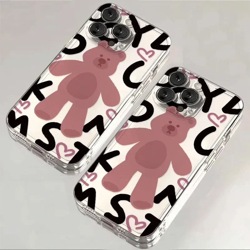 Lovely Pink Bear Phone Case