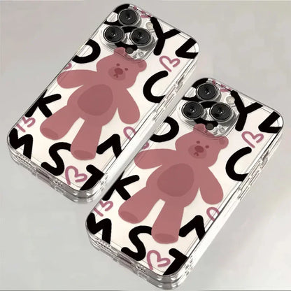 Lovely Pink Bear Phone Case