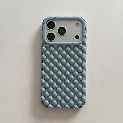 Luxury Advanced 3D solid Candy Color Pearl Round Bead Phone Case For iPhone