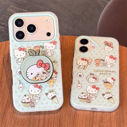Korean Mint Green Hellokitty Phone Case For iPhone