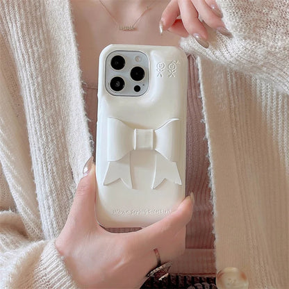 Laser Pink Bowknot Cute Phone Case