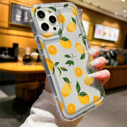 Summer Fresh Fruit Lemon Print Phone Case