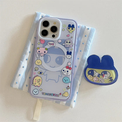 Kawaii Cartoon Magnetic Stand Holder Phone Case