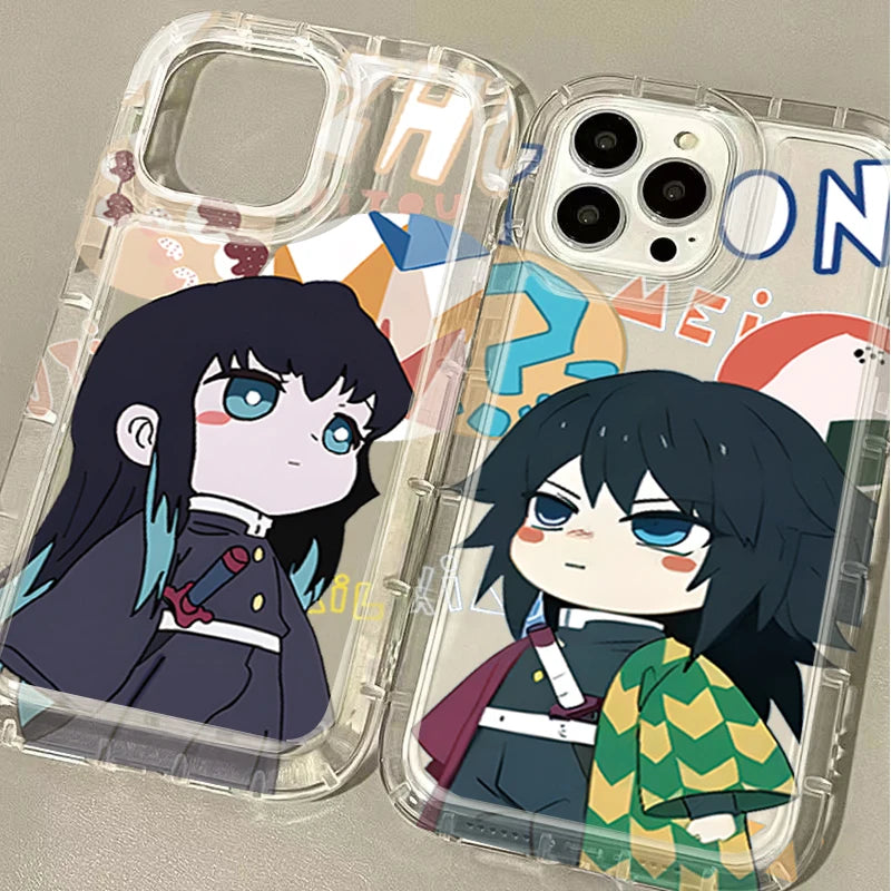 Demon Slayer Anime Clear Phone Case For iPhone