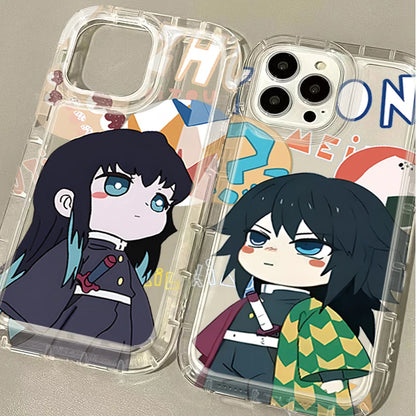 Demon Slayer Anime Clear Phone Case For iPhone