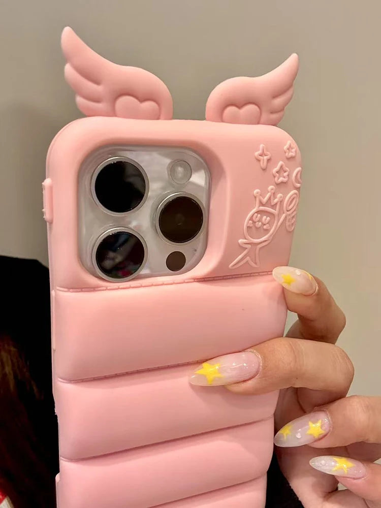 Fashion Love Heart Wing Soft Silicone Phone Case