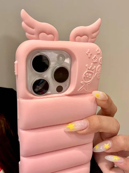 Fashion Love Heart Wing Soft Silicone Phone Case