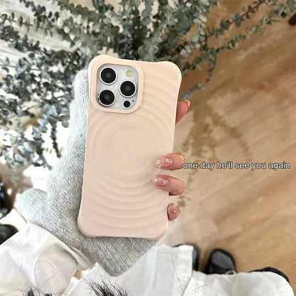 Ripple Soft Silicone For Magsafe Magnetic Phone Case