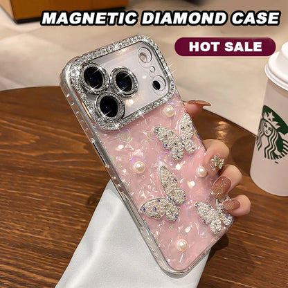 Glitter Butterfly Phone Case For iPhone