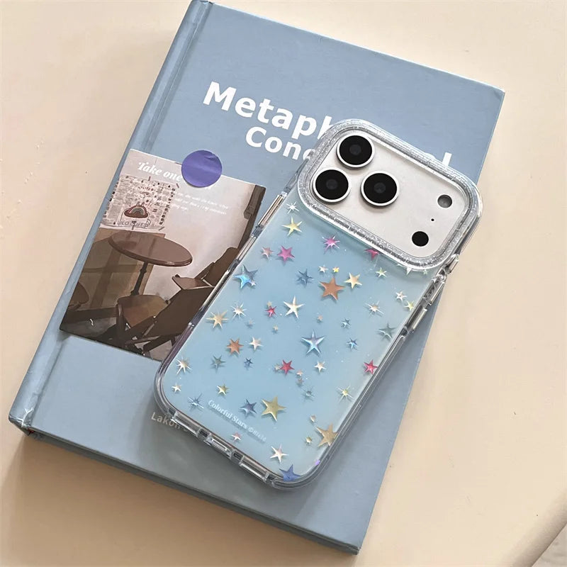 Korean Glitter Cute Star Phone Case For iPhone