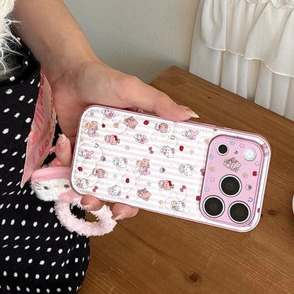 Cute Melody Kitty Fashion Leather Phone Case For iPhone