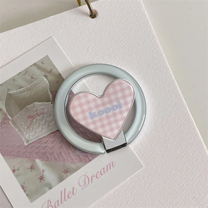 Simple Polka Dots Gradient Blue Magnetic Stand Holder Phone Case