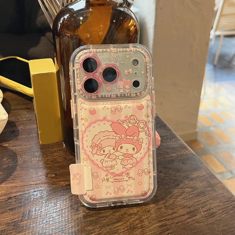 Leather Little Sheep Melody Phone Case With Bracelet Phone Case For iPhone