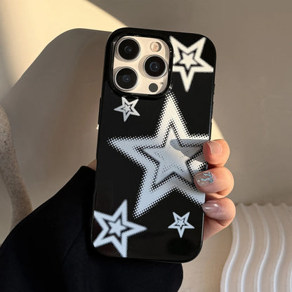 Korean Personalized Graffiti Stars Soft Phone Case For iPhone