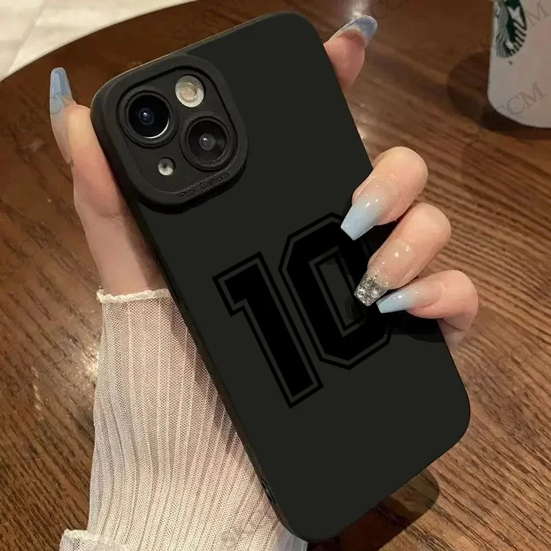 Lucky Numbers 10 Football Phone Case For iPhone